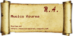 Musics Azurea névjegykártya